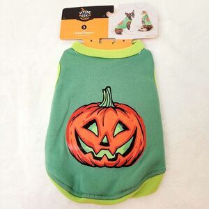 Hyde & Eek Halloween Pumpkin Pet Sweatshirt Dog or Cat Small New OOS